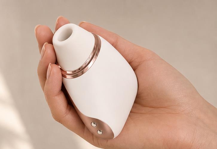 Satisfyer Love Triangle velikost v ruce